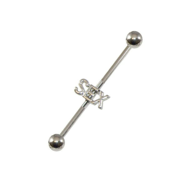 Surgical Steel Industrial Bar Scaffold Ear Barbell Ring Piercing Jewelry Pf